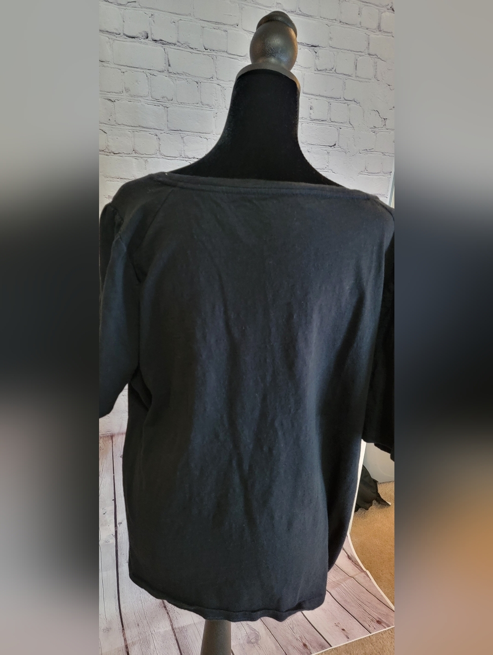 Talbots Classic Black Women's Scoop Neck Top XL - Picture 2 of 3